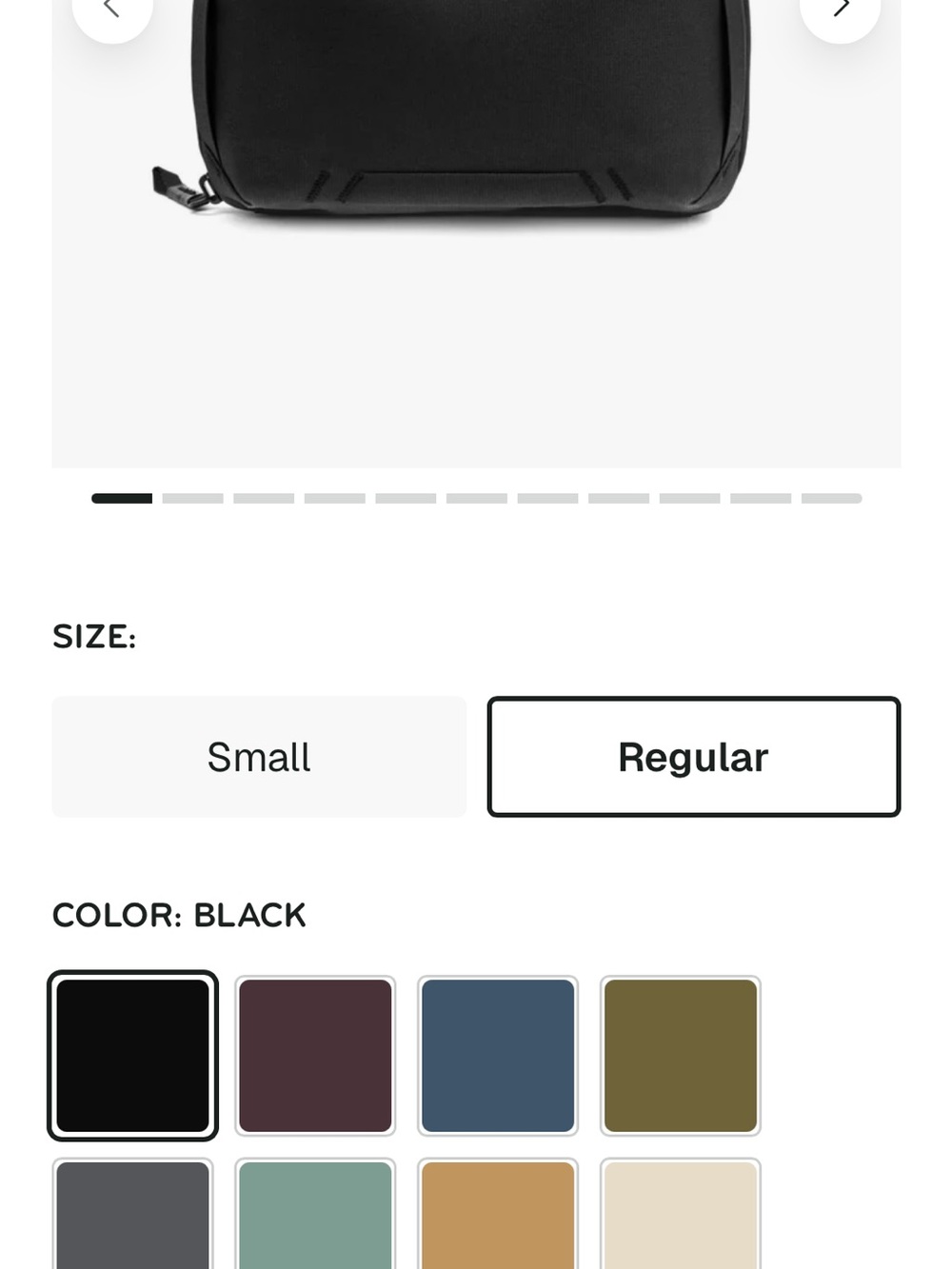 Peak Design Black Travel Tech Pouch - Compact Organizer - Picture 6 of 6